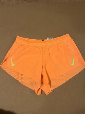 Nike Women's AeroSwift Orange Shorts